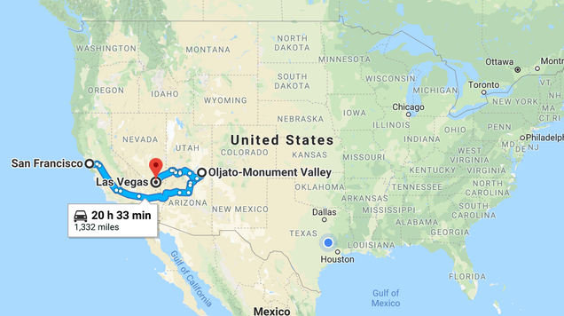 Illustration for article titled There Is An F1 Car 'Road Tripping' Across AmericaÂ